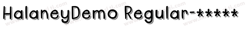 HalaneyDemo Regular字体转换